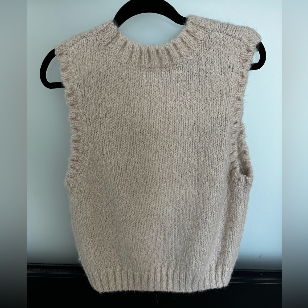 Cozy Cream Sleeveless Sweater